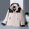 2025 Hoge Kwaliteit Camel-Stijl Waterdicht Outdoor Jas Set met Afneembare Capuchon voor Koppels
