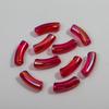 10pcs 34x11mm Acrylic Bamboo Curved Tube New Laser Transparent Loose Beads for Bracelet Necklace Making DIY Jewelry Accessories