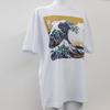 Japanese Souvenir The Great Wave off Size White Shin-ei [T-shirt, Kanagawa] S,