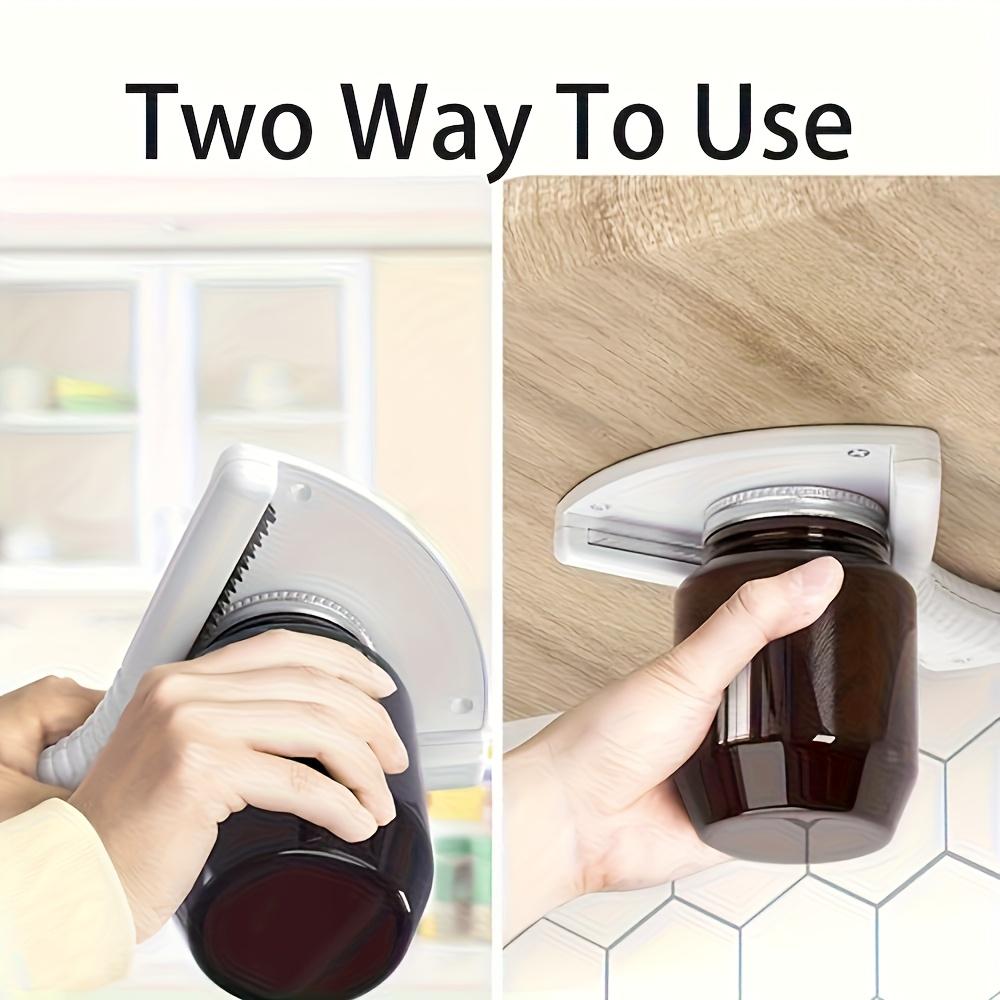 1pc Dual Use Bottle Opener , Cabinet Lid Gripper , Easy Grip Ergonomic Design, Durable Plastic Kitchen Tool for Elderly, Seniors