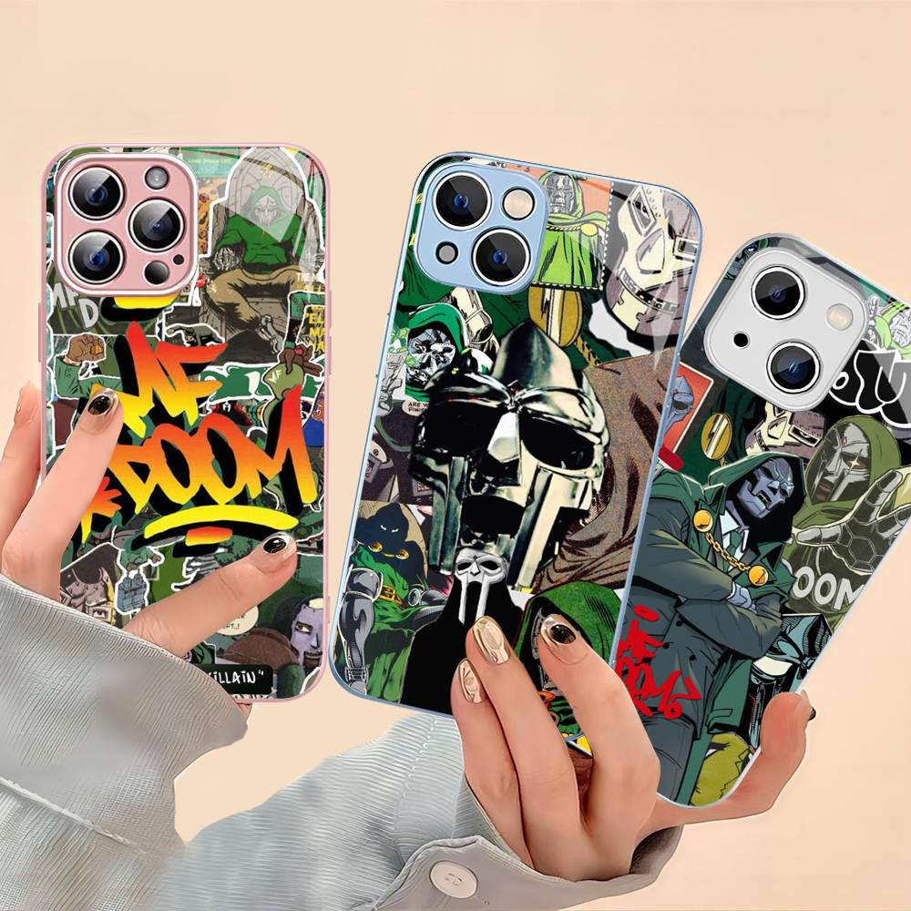 MF-DOOM Rapper Tempered Glass For Iphone 14 13 12 11 Pro Mini XS MAX 14Plus X XS XR Fundas