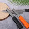 Portable Knife Sharpener Folding Diamond Double-Sided Fan Shape Garden Tool Sharpener For Garden Outdoor Camping Kitchen