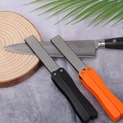 Portable Knife Sharpener Folding Diamond Double-Sided Fan Shape Garden Tool Sharpener For Garden Outdoor Camping Kitchen