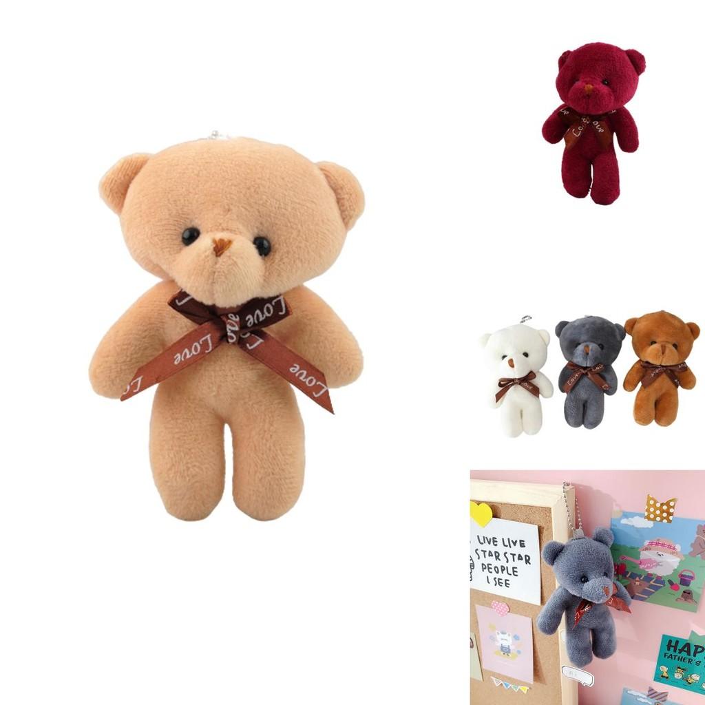 Cute Teddy Bear Plush Doll Keychain For Gift Giving