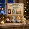 Talos 3D Gnome Bead Craft Kit, Beaded Nativity DIY Faith Religious Art Project with Tools And Instructions for Christians Adults
