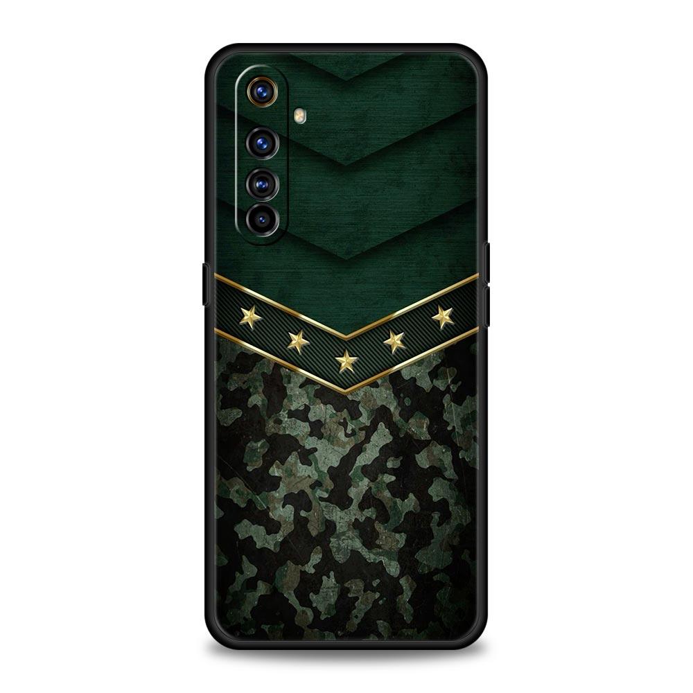 Custodia Militare Camouflage Camo per Realme 12 11 10 9 8 5G 7 6 GT5 GT3 GT2 Pro C21 C25 C35 Per Realme GT Neo 2 3 3T 5 Cover