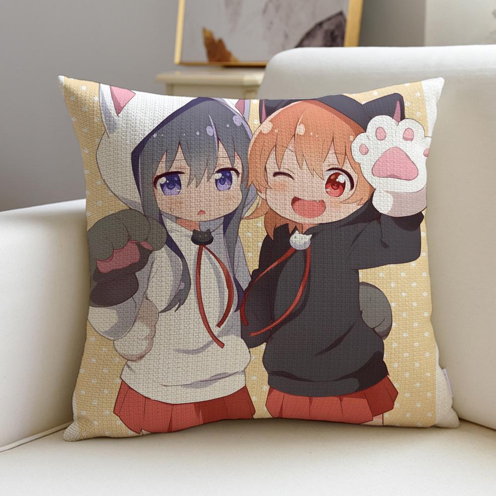 WATATEN an Angel Flew Down to MeS Cushion Cover Breathable and skinfriendly linen pillowcase  removable and washable cushion