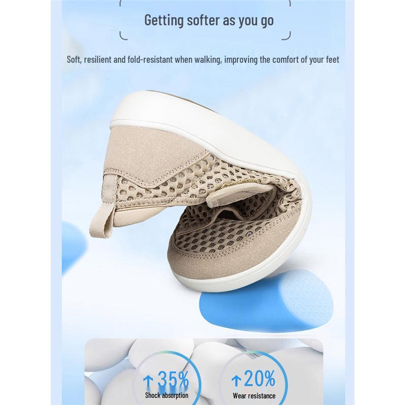 Damen atmungsaktive Sport-Mesh-Schuhe für breite Füße - Rutschfest, Große Größen für Mütter & Senioren