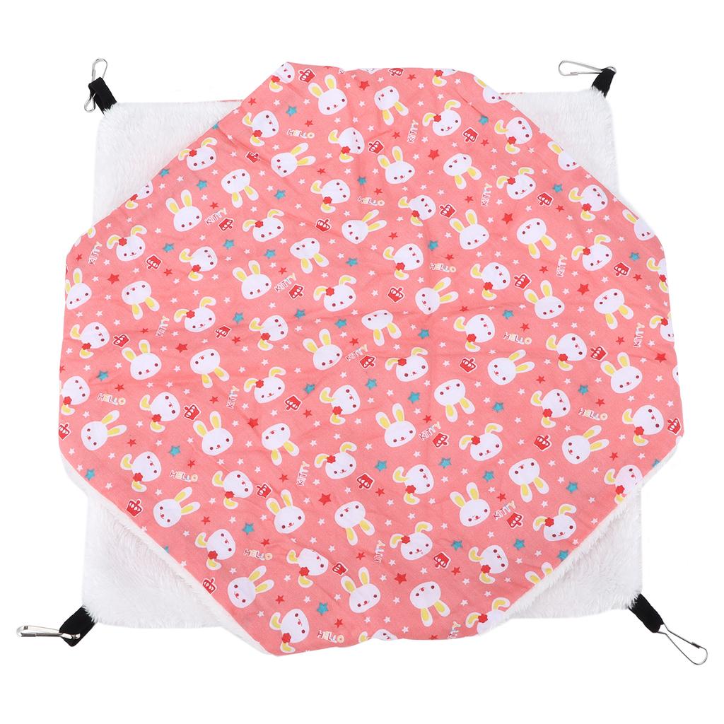 Haustier Warm Doppelschicht Hängematte Gute Luftdurchlässigkeit Hängender Eichhörnchen SchlafsackS Cartoon Rosa