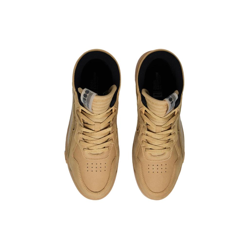 Li Ning Mid Leather Synthetic Leather Slip Resistant Abrasion Resistant Slip Resistant Abrasion Resistant Mid top AGCS349-1
