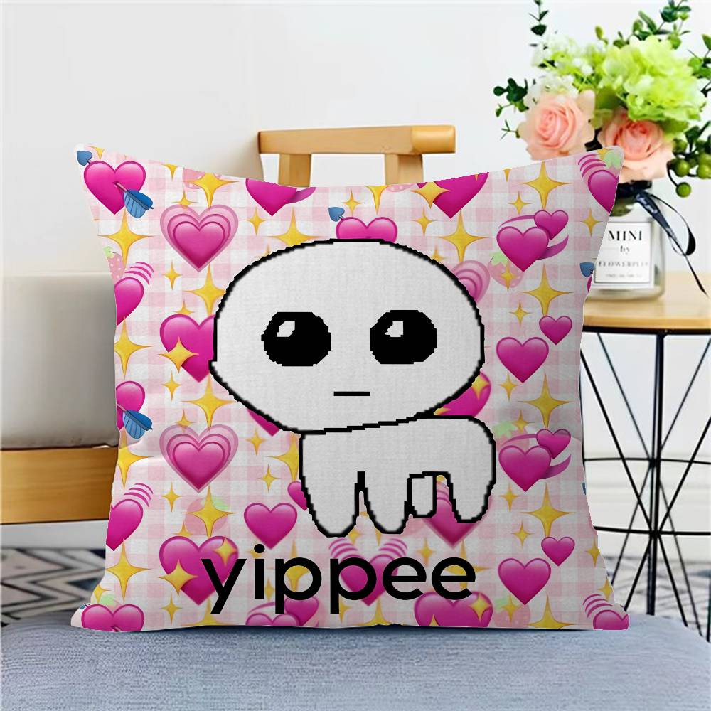 TBH Autism Creature Yippee Pillow Cover Sofa Cushion Cover Home Room Decoration Children Gift