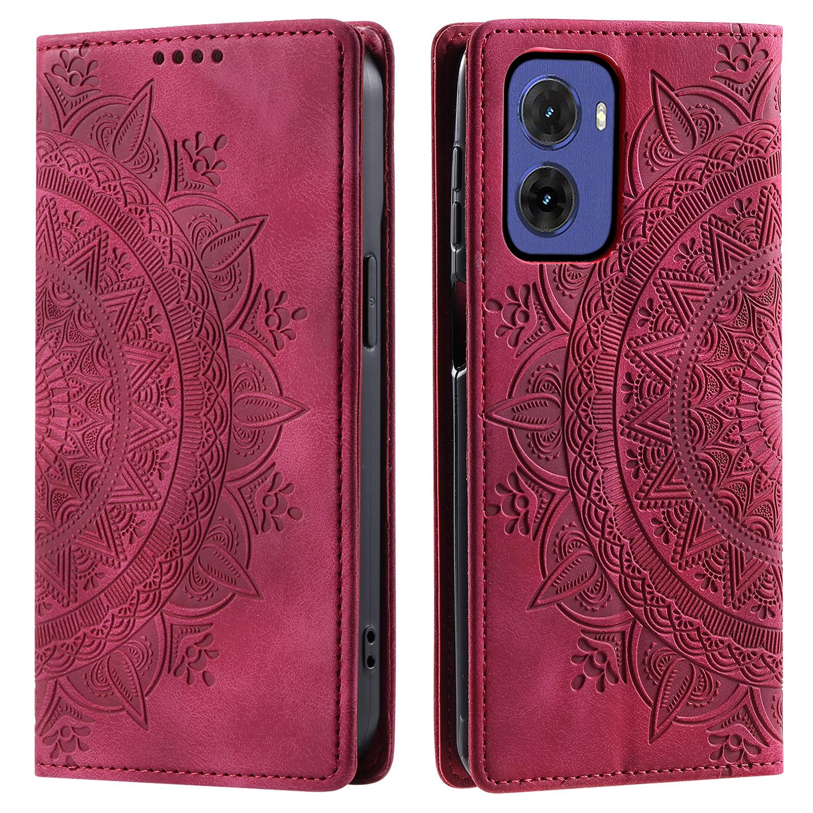 

Style-010 For Motorola Moto G05 4G Case Magnetic Closing Leather Phone Cover Pattern Imprinted F