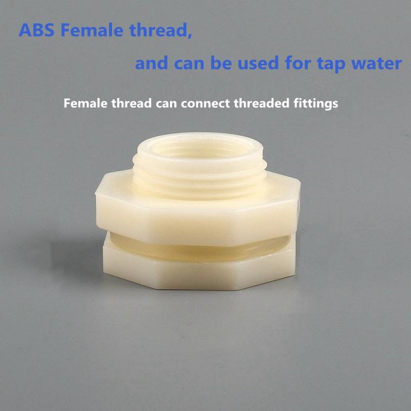 1/2" 3/4" 1" 1.2" 1.5" 2" Female/Male Thread ABS Plastic Connector Garden Irrigation Joint Fish tank Aquarium Drain Pipe Fitting