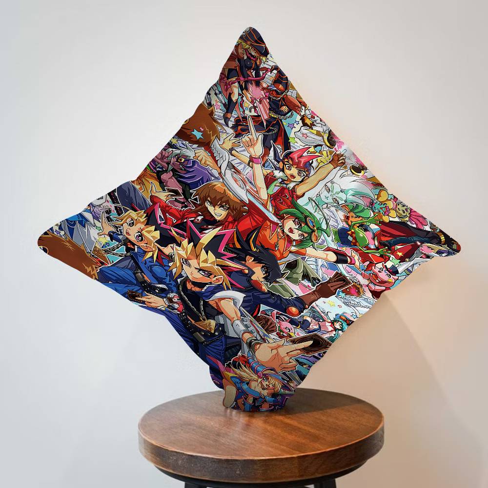 Amine Yu Gi Oh Classic Cushion Cover Car Throw Pillow Case For Sofa Car Christmas Gift 40X40Cm 45X45Cm