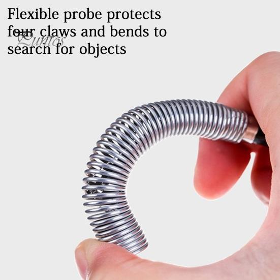 Sink Drain Cleaner Flexible Grabber Claw Pick Up Tool, Hair Removal Ergonomic Metal Spring Kitchen Unblocker Grip Claw, Unclogging Tool for Sewer Pipe