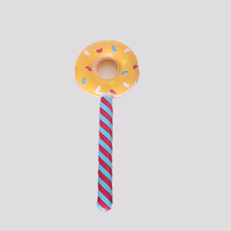 80cm Donut Inflatable Balloon Sticks Sweet Girls Doughnuts Party Ballon Gifts Kids Happy Candy Theme Birthday Party Decor Balons