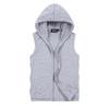 Men's Slim Fit Hooded Sleeveless Vest - Spring/Autumn, Plus Size, Lightweight Fitness Cardigan