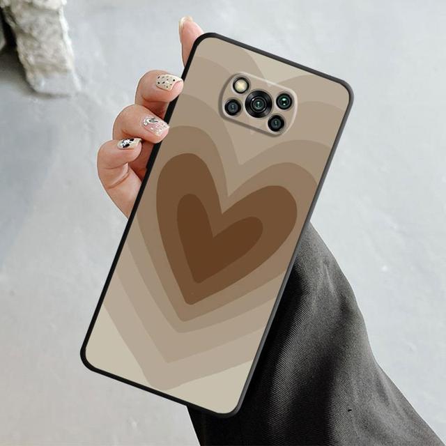 

Чехол для Xiaomi Poco X3 Nfc X4pro M3 C40 для Mi 12 11 10 10t 8 Note10 Lite 11ultra 11t F1 модный коричневый с текстурой под дерево Love For Mi Note 10 Lite