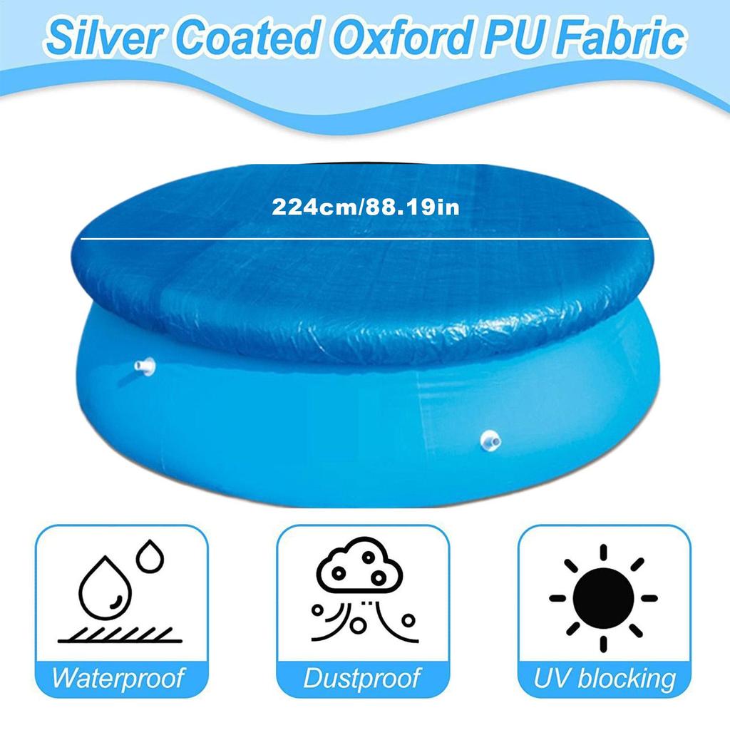 Cover For Pool Covers For Upper Ground Pools Safety Protector Easy Set Blanket For Outdoor Hot Tub Spa Pond Patio Garden Summer