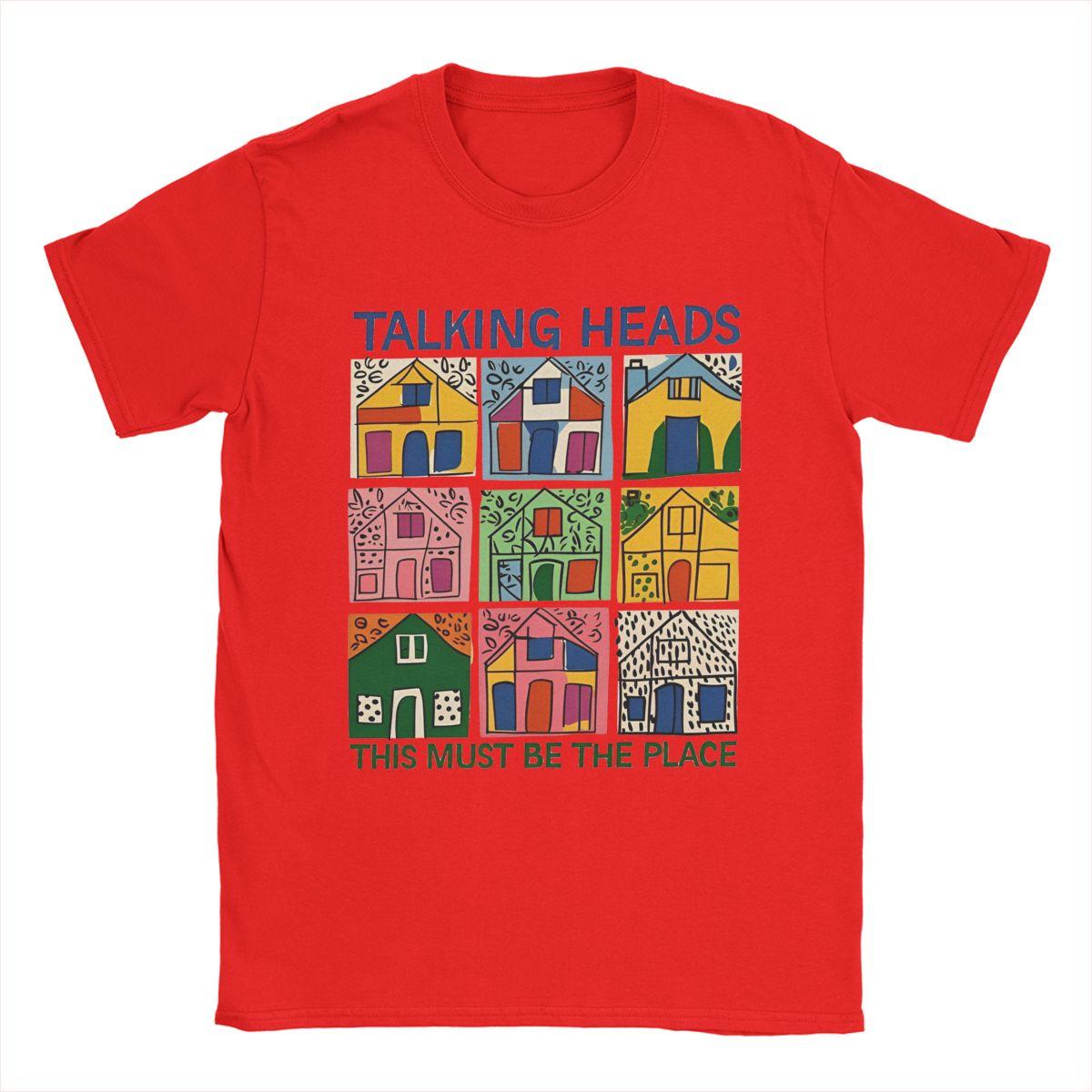 Лето Это Должно Быть Место Talking Heads Группа для Мужчин Женщин Футболка Одежда Мода Футболки Хлопок Новое Поступление Одежда S