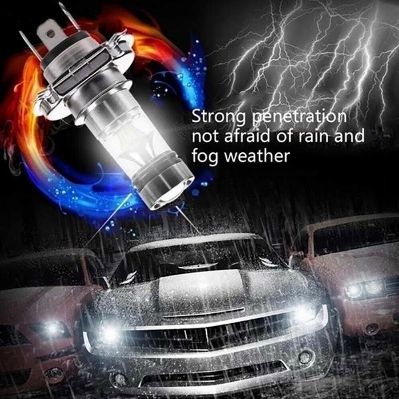 2Pcs 100W H4 H7 H1 H11 H3 H8 Led Car Daytime Running Driving Fog Light Lamp 6000K Auto Driving Headlight High Low Beam Bulb