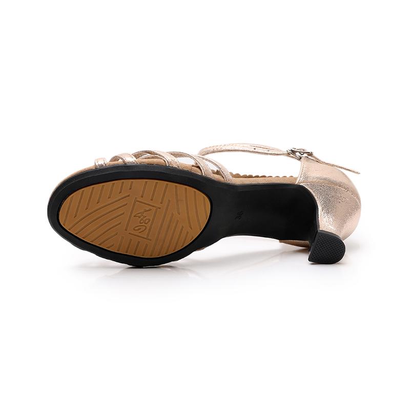 Scarpe da ballo da donna con suole in gomma per feste di ballo latino tango valzer jazz scarpe da ballo all'aperto sandali per donna