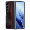 Applicable To Samsung ZFold8Ultra Mobile Phone Case Fiber Kevlar Pattern Lamb Leather Fold8 Folding Protective Case