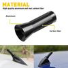Antenne Mât Court Stubby Métallique à Vis Noire Neuve 3,5 cm Style Voiture Antenne de Toit Signal Amélioré Accessoires de Voiture