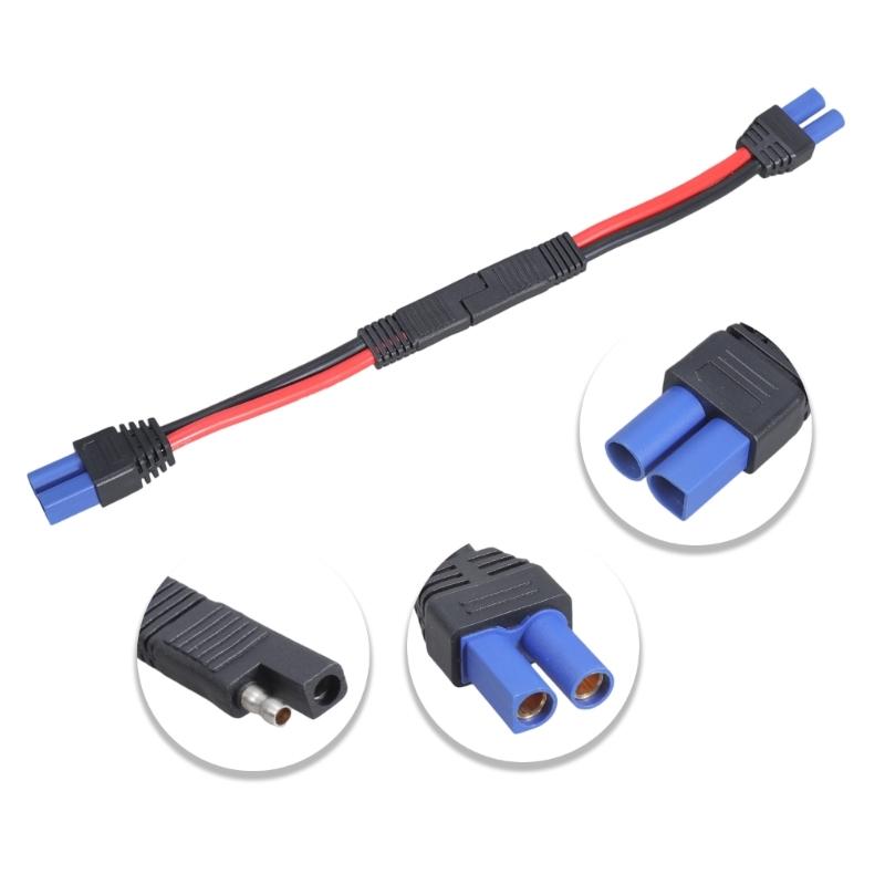 Multifunitonal EC5 Male and Female To Standard Link Cord 10AWG Metal Strands Motorcycle Emergency Energy Connection