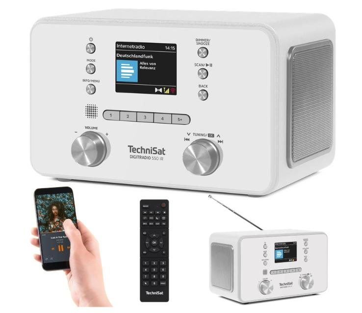 TechniSat DIGITRADIO 550 IR DAB+ FM Internet Radio Wi-Fi Bluetooth USB