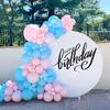 Pastel Pink Balloons Garland Baby Pink Blue Balloon Arch Kit Baby Shower Gender Reveal Birthday Party Wedding Decoration Globos