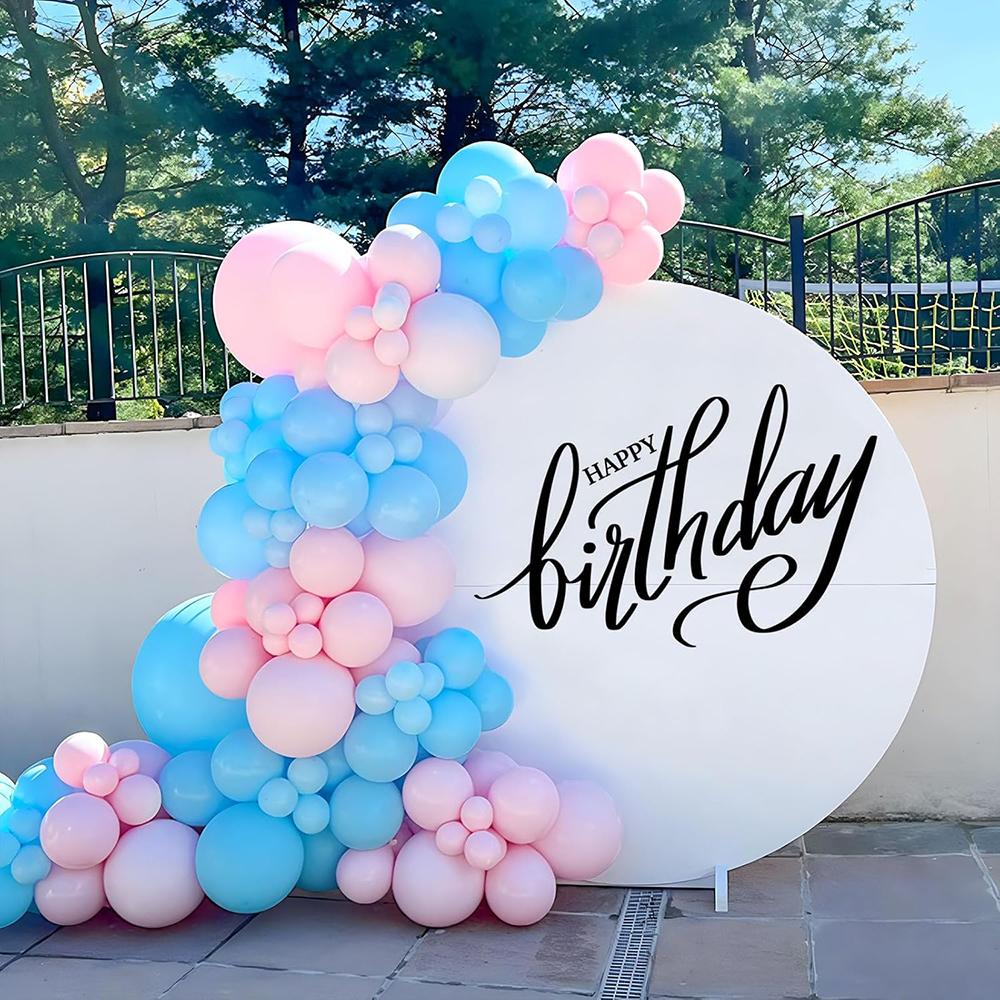Pastel Pink Balloons Garland Baby Pink Blue Balloon Arch Kit Baby Shower Gender Reveal Birthday Party Wedding Decoration Globos