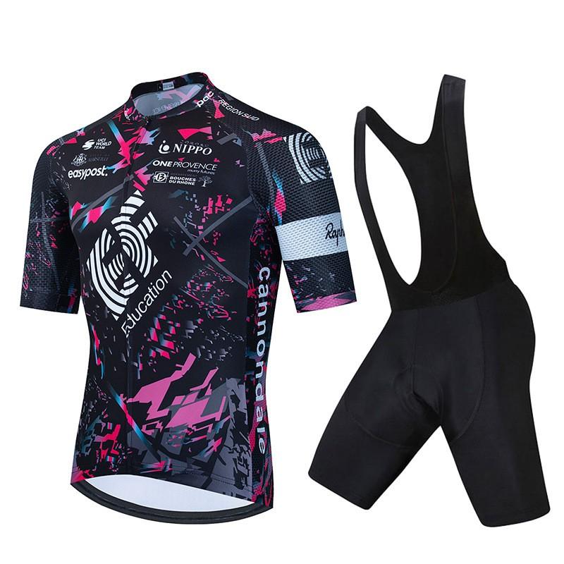 Rapha EF Cycling Jersey Short Sleeve Breathable Quick Dry Bike Shirt Men Women