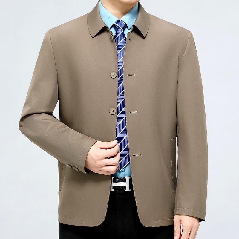 

Высококачественная куртка из шелка тутового шелкопряда, весенне-осенняя куртка для мужчин среднего возраста с тонкими пуговицами, куртка для мужчин среднего возраста с открытыми пуговицами 200