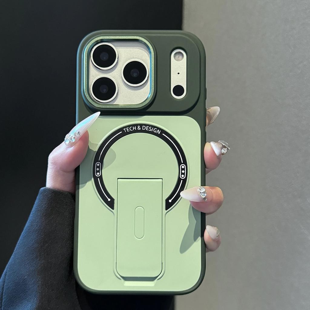 Magnetischer Klappständer Halter Für Magsafe Ladehülle Für iPhone Air 17 16 15 14 13 12 Pro Max Hautfreundliche Matte Schutzhülle