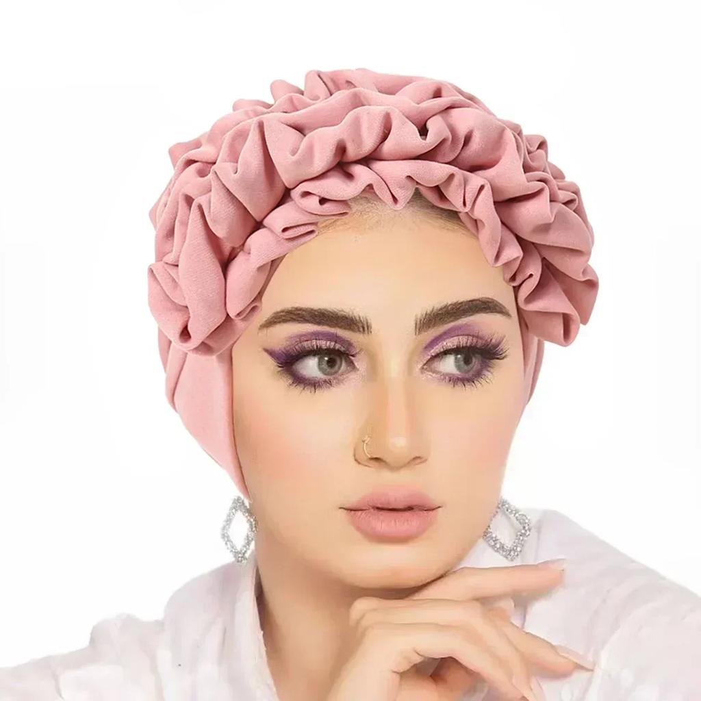 Women Sequin Knotted Turban Indian Hat Muslim Hijab Beanie Bonnet Hair Loss Headscarf Chemo Cap Headwear Bandanas Turbante Mujer
