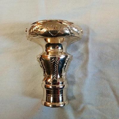 Walking Stick Round Brass Stick Handle Only