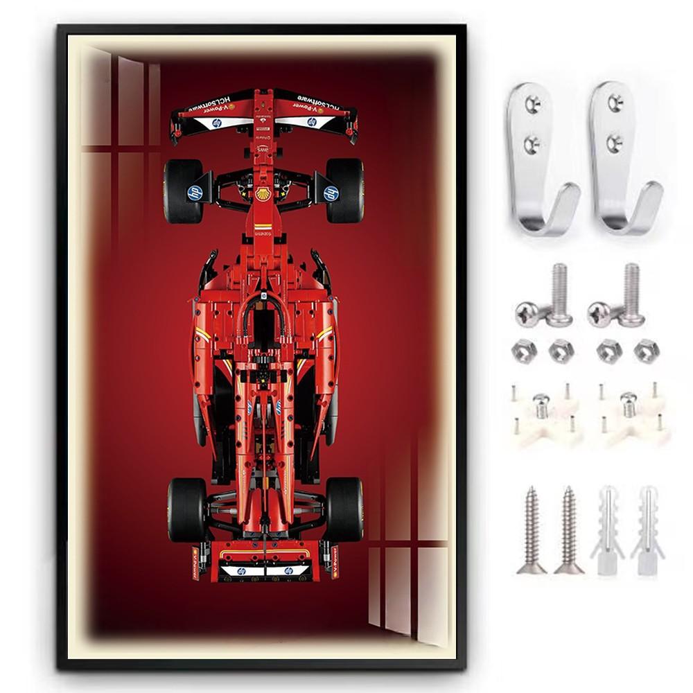 NEW LED Display Wallboard Suitable for LEGO 42206 RB 20 - F1 building block car model Wall Mount Display box Photo Frame