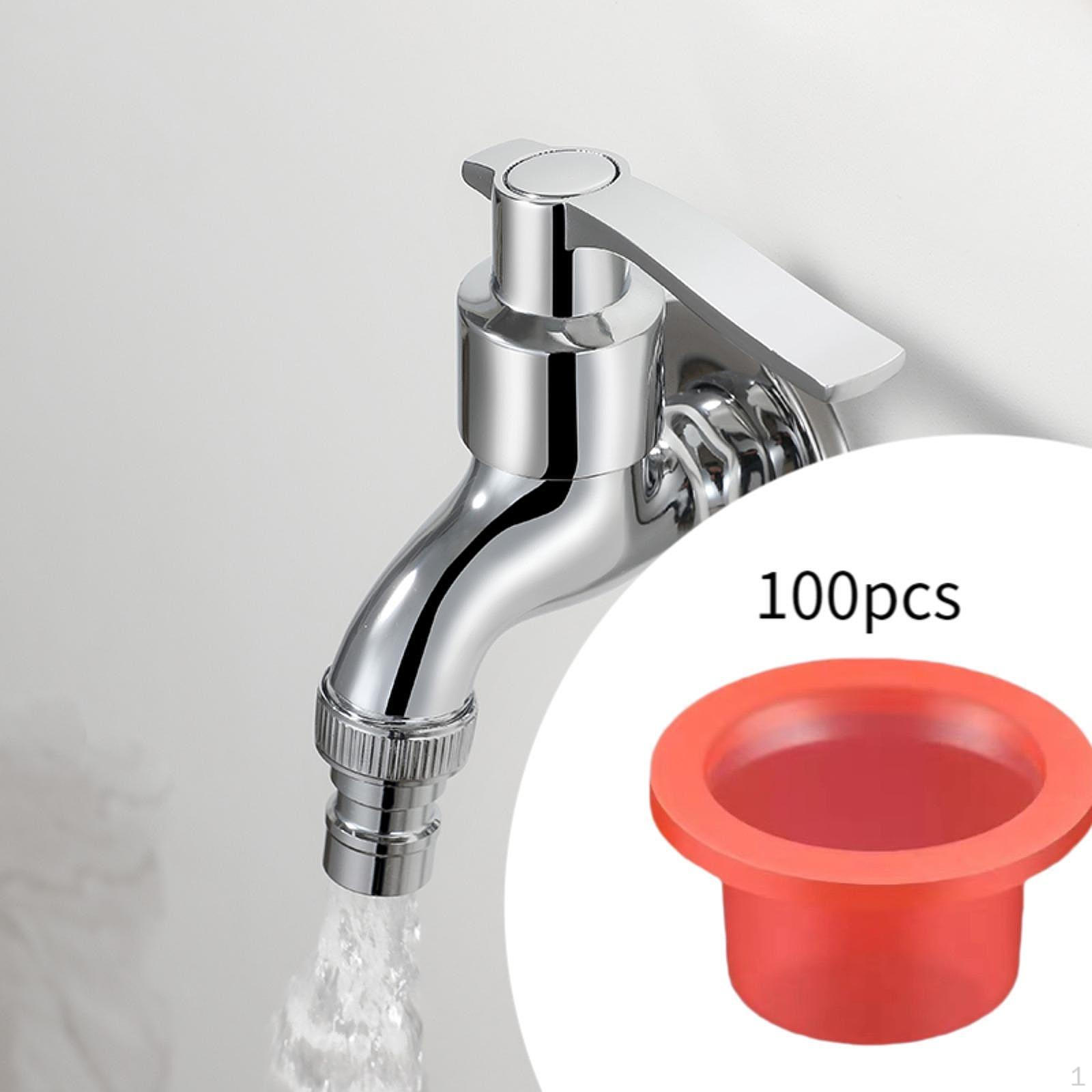 

100 шт. Герметичные прокладки для кранов, уплотнительные кольца, силиконовые шайбы красный