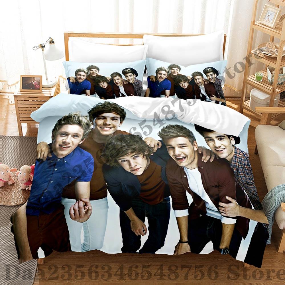 Direction One Bedding Set Single Twin Full Queen King Size Bed Set Adult Kid Bedroom Duvetcover Sets Print Anime Bed Sheet Set