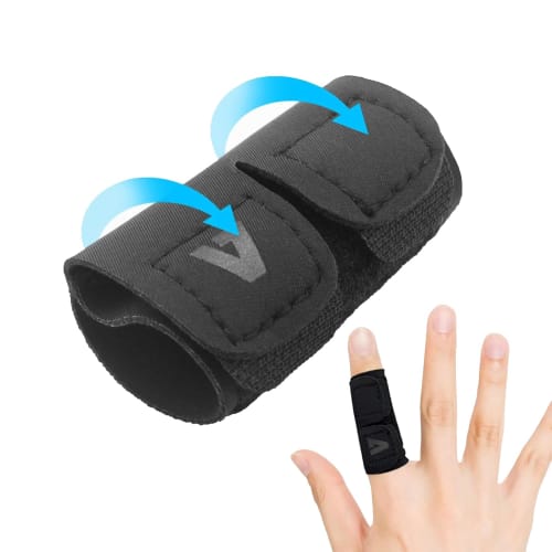 

ALLVD Finger Wraps (Set of 1) for Volleyball, Basketball, and All Sports, Fits Thumb, Index Finger, Middle Finger, Ring Finger, and Pinky Finger, Brea