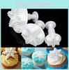 Premium 3pcs Snowflake Fondant Cake Decorating Sugarcraft Plunger Mold For Diy