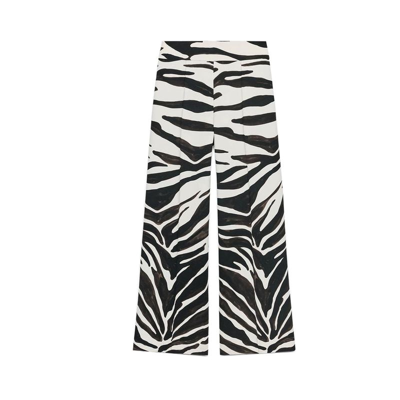 

Lapel Long Sleeves Animal Pattern Print Suit Outwear 8436051 Casual Printed Mid Waist Pants 8398054 Nude Pants L