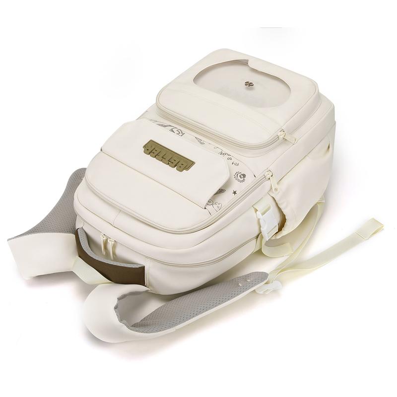 Junior High School Student Schoolbag Children Contrast Color Backpack Women's Large Capacity Backpack