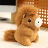 Simulation Horse Plush Toy Soft Realistic New Born Pony Stuffed Doll 3 Colors Home Decoration Party Ornamen Birthday Gifts