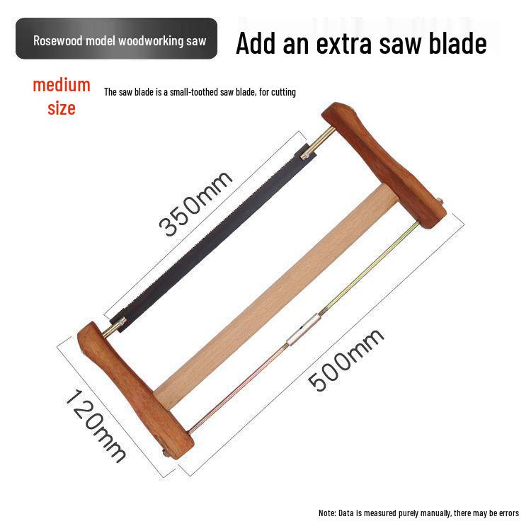 Vintage Οικιακό Υπαίθριο Χειροπρίονο για Ξυλουργική - Παλιομοδίτικο Εργαλείο Πριονιού Σκελετού