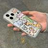 Integrated Button Cartoon Animal Phone Case for Apple 17/16/15/14/13 Pro Max