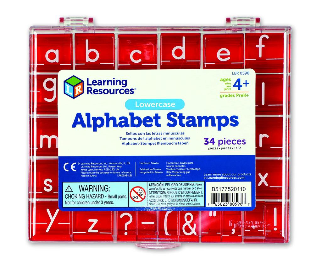 Learning Resources Alphabet Stamps Lowercase LER 0598