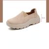 Casual Women's Shoes Slip-on Lazy Shoes Thick-soled Wedge Soft Comfortable Women's Platform Loafers Breathable Outdoor Walking
