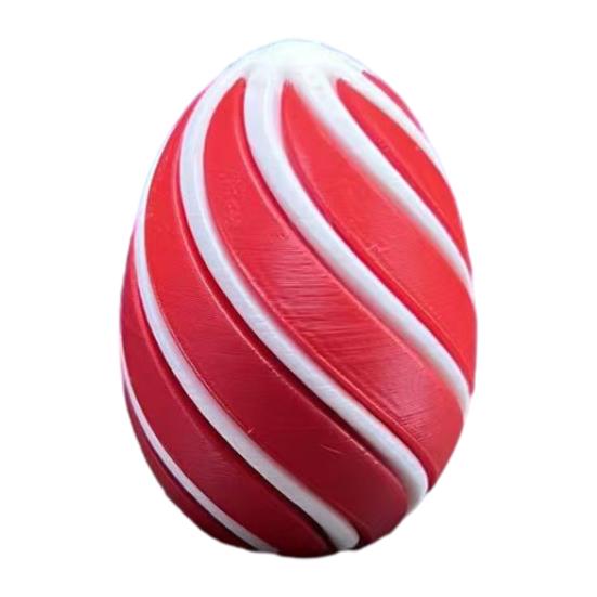 3D-друковане спіральне великоднє яйце для зняття тривоги, сенсорна іграшка-фіджет, великоднє яйце наскрізне для дорослих, наповнювачі для великоднього кошика, сувеніри для вечірки